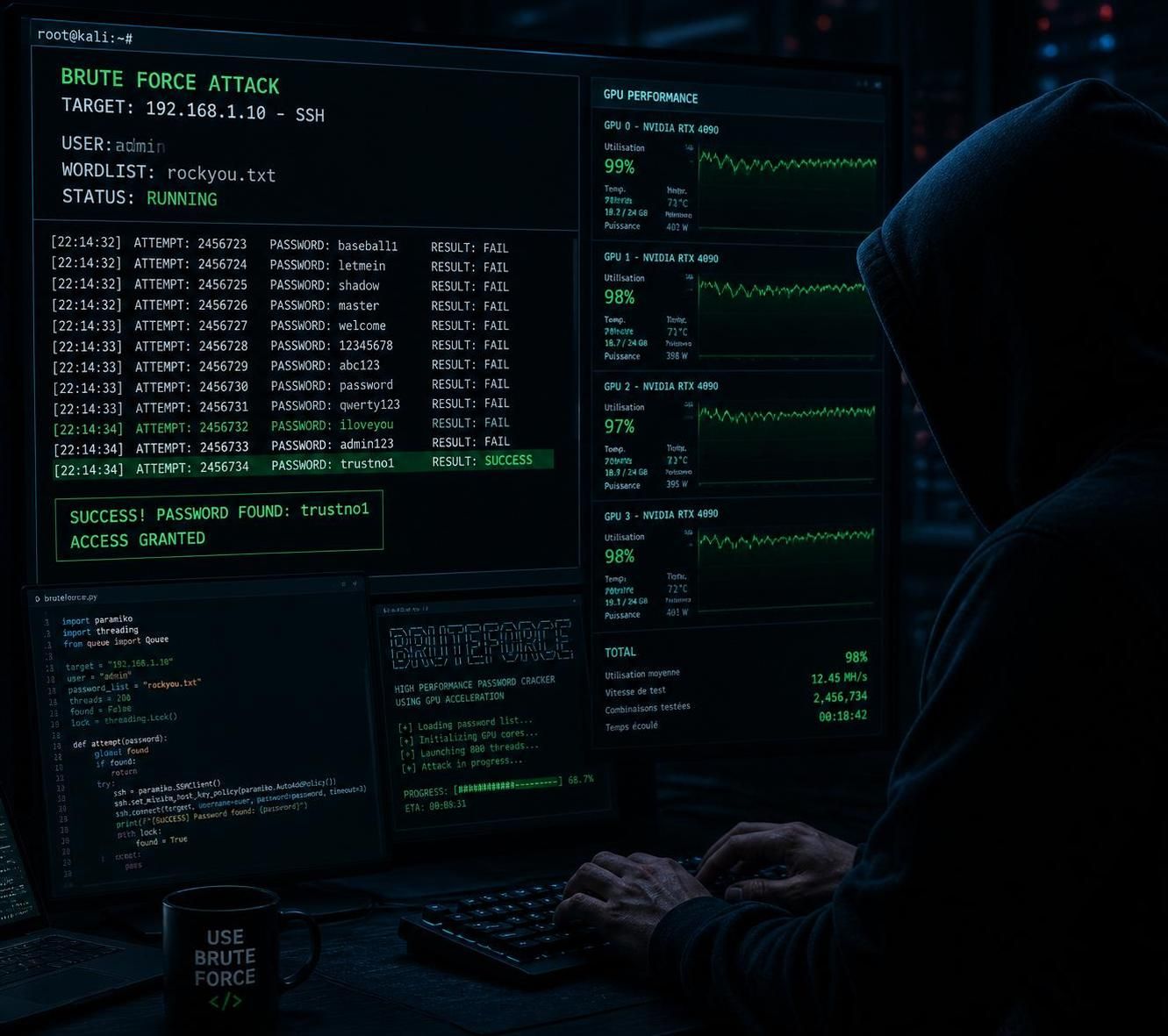 découvrez pourquoi la technique du brute force demeure une méthode redoutable pour contourner les systèmes de sécurité, malgré les avancées technologiques.