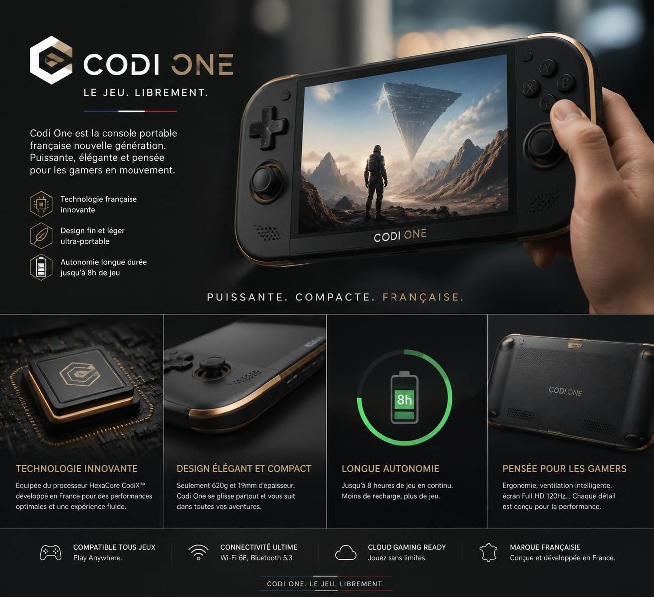 découvrez codi one, la console française innovante qui révolutionne le gaming nomade avec son design unique et ses performances impressionnantes.