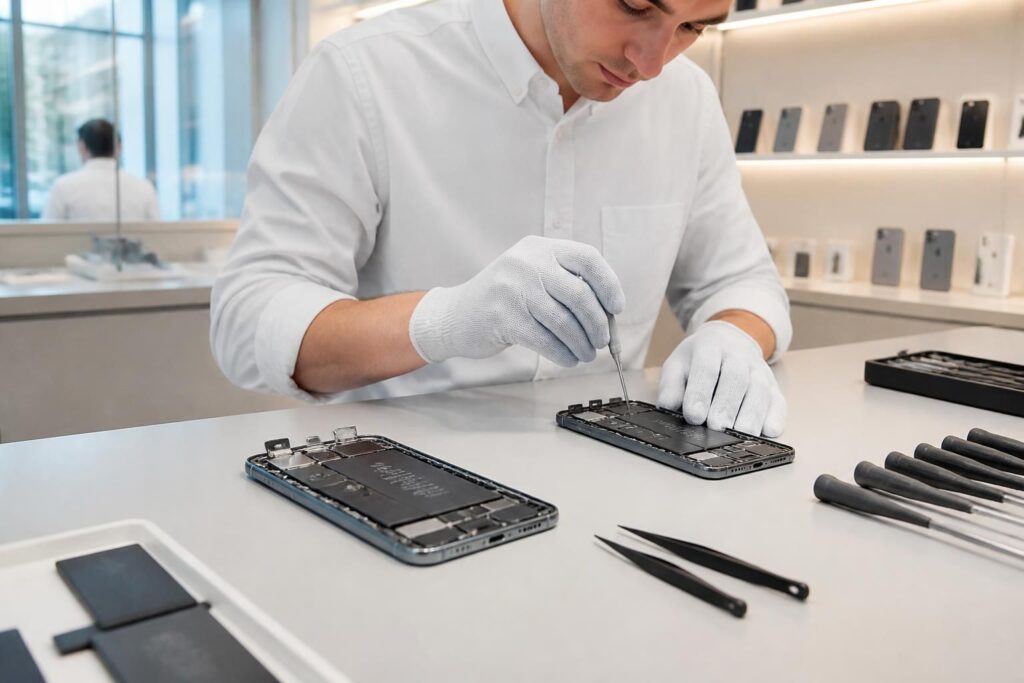 découvrez les tarifs et les options de réparation pour changer la batterie de votre iphone 12 pro et iphone 12 pro max directement chez apple.
