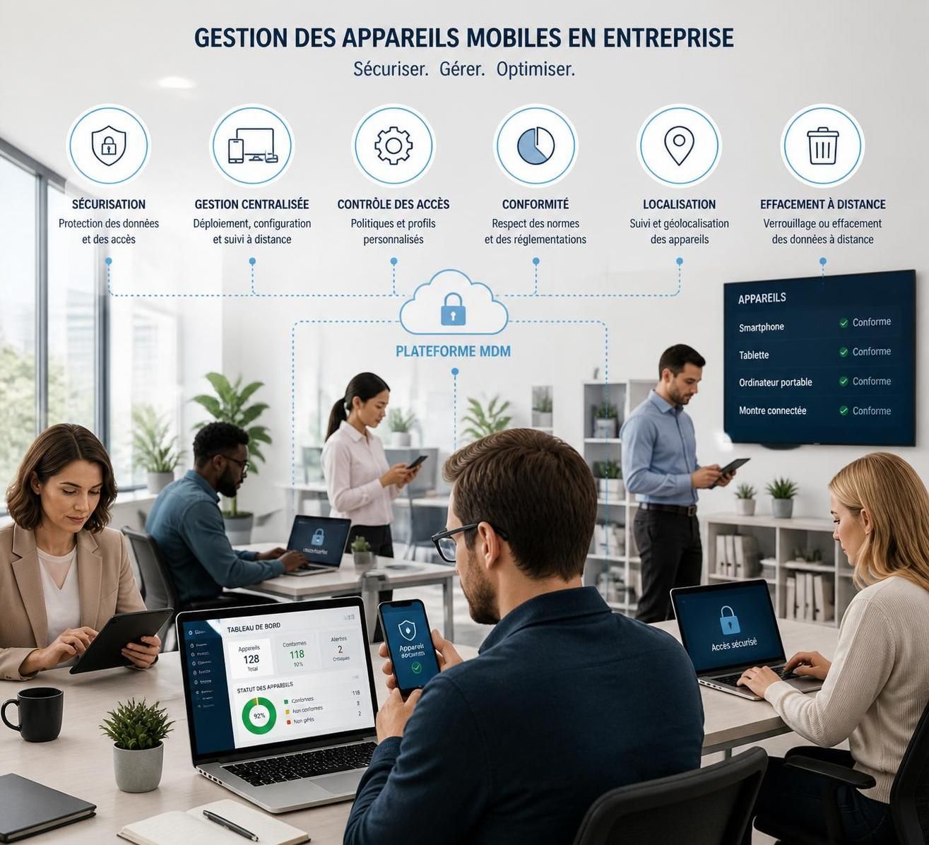 découvrez comment le mdm informatique transforme la gestion des appareils mobiles en entreprise, améliorant sécurité, productivité et flexibilité pour un environnement digital optimisé.