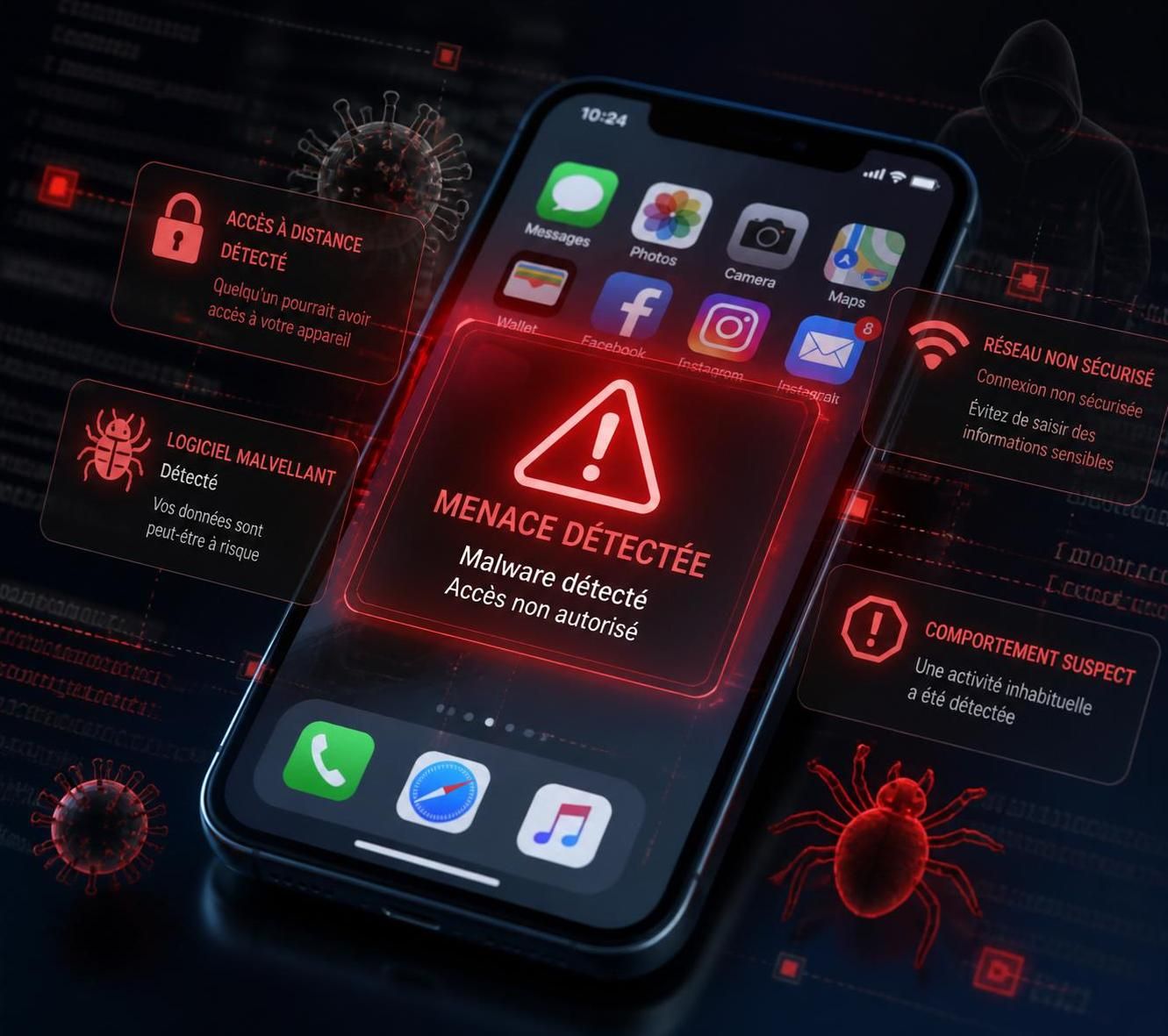 découvrez pourquoi votre appareil peut soudainement être infecté par des virus et apprenez à comprendre les risques numériques pour mieux protéger vos données.