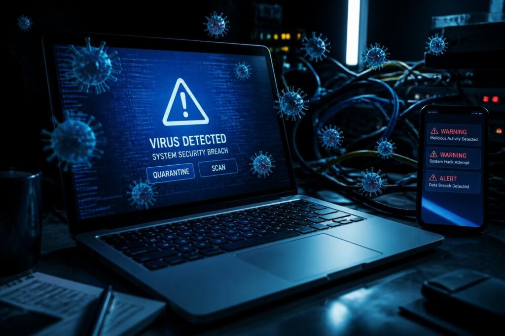 découvrez pourquoi votre appareil peut être soudainement infecté et apprenez à comprendre les risques numériques pour protéger vos données et votre vie privée.