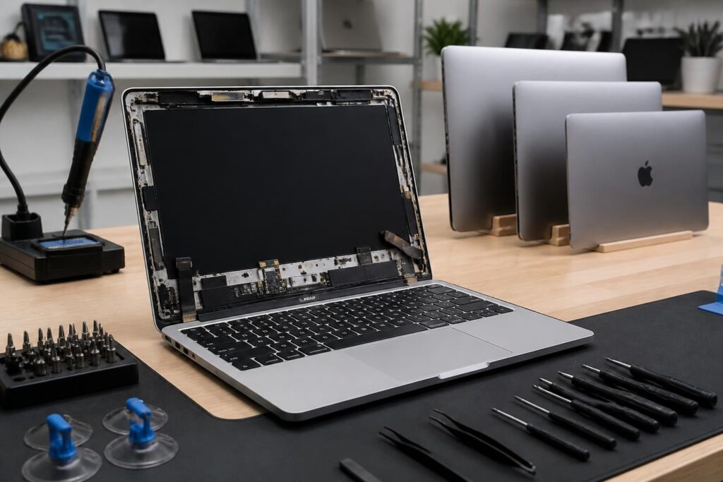 découvrez les tarifs de réparation d'écran mac selon les modèles et options choisies. préparez votre budget avec notre guide complet des prix pour chaque type d'écran.