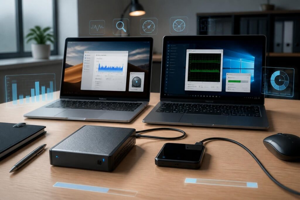 découvrez les méthodes et outils efficaces pour tester votre disque dur externe hdd ou ssd sur mac et pc afin d'assurer leur bon fonctionnement et prévenir les pannes.
