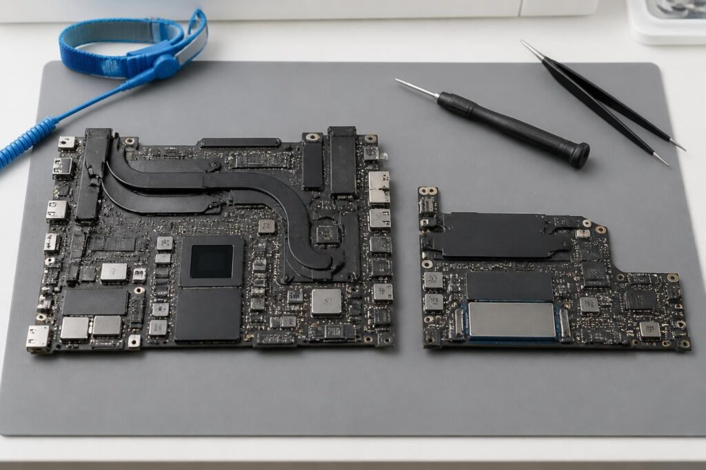 découvrez comment identifier et remplacer la carte mère de votre macbook pro ou macbook air grâce à notre guide détaillé et facile à suivre.