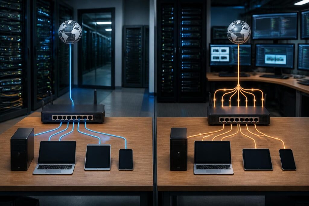 découvrez la différence entre nat et pat en réseau, leurs rôles essentiels, et les variantes dynamiques ou statiques pour une gestion optimale des adresses ip.