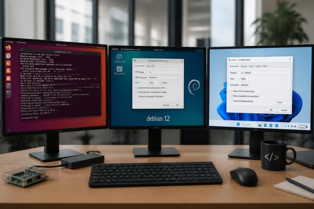 guide complet pour l'installation et la configuration de x11vnc sur ubuntu, debian et windows, pour un accès distant facile et sécurisé.