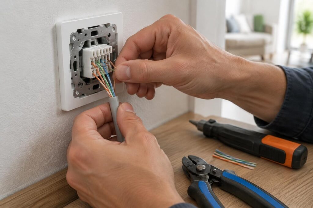 découvrez comment brancher une prise rj45 murale étape par étape, choisir le bon câblage et éviter les erreurs pour profiter d’une connexion fiable.