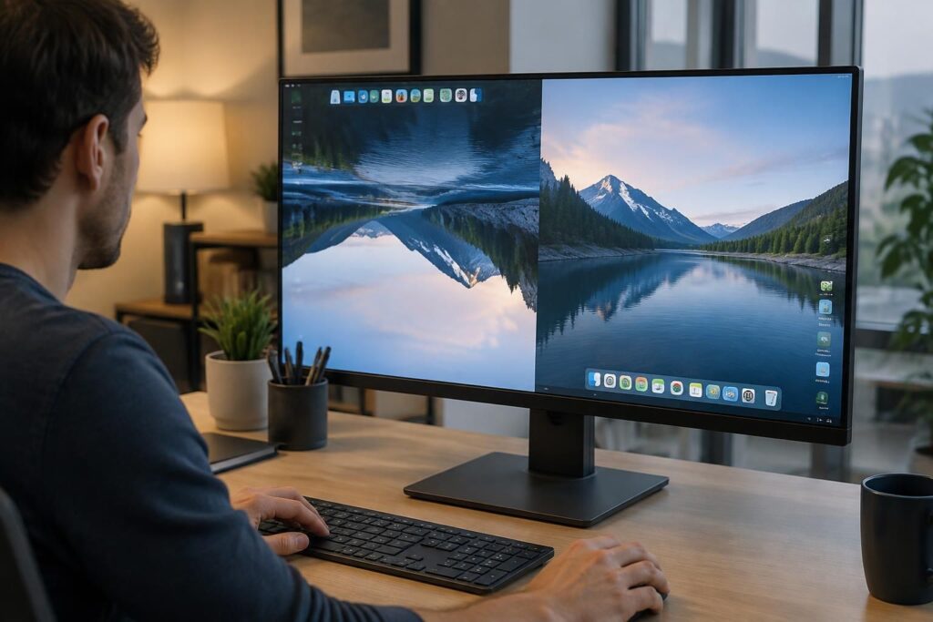 découvrez comment remettre votre écran à l’endroit sous windows ou mac et corriger rapidement un affichage inversé grâce à des solutions simples.